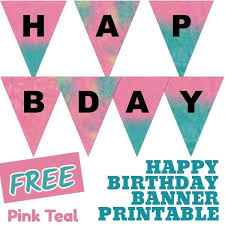 You can print any message you want because this has the whole alphabet. Free Happy Birthday Banner Printable 16 Unique Banners For Your Party Parties Made Personal
