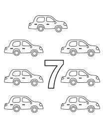 See how you can save a little time entering a page field instead of making a trip to the page numbers dialog box. Learn Number 7 With Seven Cars Coloring Page Bulk Color