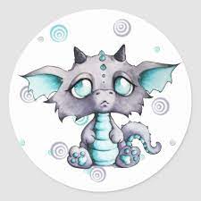 See baby dragon stock video clips. Cute Baby Dragon Sticker Zazzle Com In 2021 Baby Dragon Art Cute Dragon Drawing Baby Dragons Drawing
