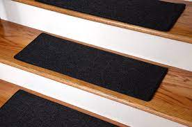 Trellis black washable stair treads! 13 Diy Carpet Stair Treads 23 In By 8 In Black