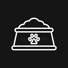 Pet Food Bowl Vector Icon Logo Dog Food Bone Stock Vector Aff Vector Icon Bowl Pet Ad Food Animals Dog Food Recipes Pet Sitters