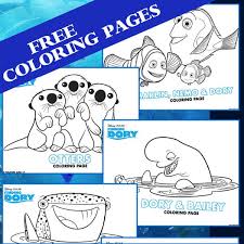 Finding nemo and more free coloring pages for kids including disney movie coloring pictures and kids favorite cartoon characters Finding Dory Coloring Pages 100 Directions