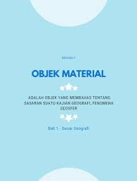 Secara umum, objek material geografis adalah atmosfer, litosfer, hidrosfer, biosfer, dan geosfer yang terdiri dari antroposfer. Dibawah Ini Merupakan Obyek Material Geografi Kecuali A Litosfer Brainly Co Id