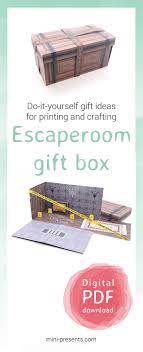 You Are Looking For An Original Gift Voucher For An Escaperoom I Have A Great Do It Yourself Gift Idea For Geschenke Geschenkbox Basteln Diy Geschenke Basteln