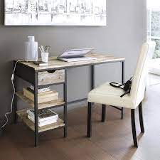 Scrivania Stile Industriale In Abete Massiccio Sbiancato E Metallo Long Island Maisons Du Monde Arredamento Scrivania Industriale Scrivania Stile Industriale