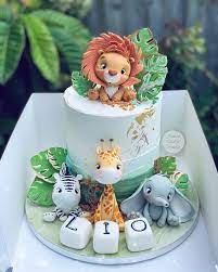 Safari For Lio Tag A Friend Who Would Love It Safaricake Junglecake Cake Baby Birthday Cakes Cute Birthday Cakes Safari Baby Shower Cake