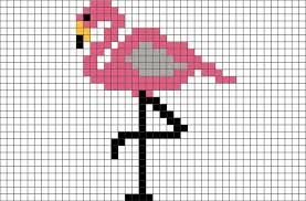 Flamingo Pixel Art Stephanie Kiki Pint Pic Kreuzstich Tiere Kreuzstich Vogel Kreuzstichmuster