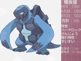 みず・いわタイプのポケモン達｜リユルン