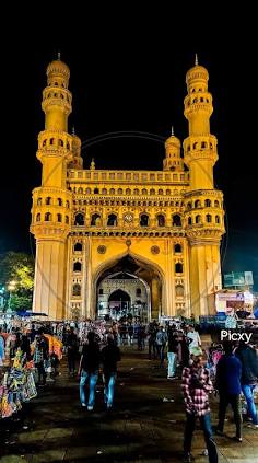 The Iconic Charminar at Twilight, AI generated