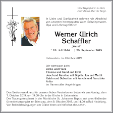 Werner ernst ulrich was born on month day 1912, at birth place, to ernst hermann johannes gustav ulrich and ella maria rebecka ulrich (born cappelmann). Traueranzeigen Von Werner Ulrich Trauer Im Allgaeu De