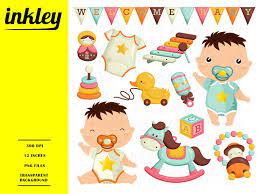 Baby Boy Clipart Cute Baby Clip Art Baby Toys Free Svg On Etsy Baby Clip Art Clip Art Baby Boy Toys