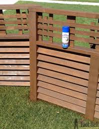 ••••• decorative lattice panels can be assembled and fitted to design and define your patio space! Wood Louver A C Unit Screen Her Tool Belt
