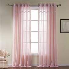 Baby Pink Nursery Sheer Curtain Custom Window Treatment For Kids Room Living Room Bedroom Door Window 531 One Panel Pink Sheer Curtains Pink Curtains Baby Pink Curtains
