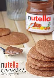 Easy Nutella Cookies Only 4 Ingredients Recette Avec Images Recette Dessert Nutella Recette