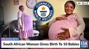 Gosiame thamara sithole, 37, was said to have delivered a set of decuplets in a hospital in pretoria, south africa's capital. South African Woman Gives Birth To 10 Babies Youtube