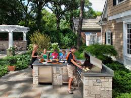Sleek outdoor kitchen appliances, contemporary lighting and storage accessories with sleek for a simple modular outdoor kitchen made for serving and dining, start with a mobile kitchen island or. Outdoor Kitchen Design Ideas Pictures Tips Expert Advice Hgtv