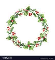 We take the guesswork out of picking paint and art supplies.we carry only the supplies we personally use. Watercolor Vector Christmas Wreath With Green Branches And Red Berries Illustration For Christmas Wreath Illustration Christmas Watercolor Wreath Illustration
