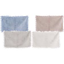 Handgefertigter bunter filzkugel teppich rund ø 100cm filzkugelteppich vorleger. Gabi Schott Living Badteppich Badlaufer Vorleger Teppich 4 Farben 50 X 90 Blanc Mariclo