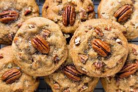 Butter pecan cake mix, eggs, pecan halves, canola oil. The Best Thick And Chewy Browned Butter Pecan Cookies Foodtasia