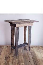 Tapered Leg Reclaimed Barnwood End Table Night Stand Salvaged Wood Natural Modern Rustic Girly Tall Reclaimed Wood Projects Wood Pallets Wood Pallet Projects