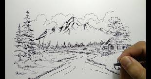 Terkeren 30 Lukisan Pemandangan 3d Dengan Pensil Cara Menggambar Pemandangan Gunung Download Jual Produk Lukisan Pema Di 2020 Cara Menggambar Pemandangan Lukisan