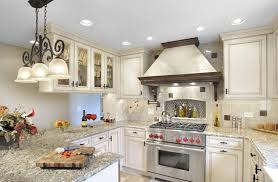 Is it easier to match a brown or black granite kitchen sink? Kitchen Backsplash Ideas With Santa Cecilia Granite Modern Design