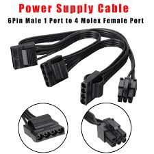 That makes pcs equipped with an rtx 3000 graphics card the best way to experience 8k movies and tv, too. Buy 18awg Pci E Graphics Card Power Supply Cable 6pin Male 1 Port To 4 Molex Female Port At Affordable Prices Free Shipping Real Reviews With Photos Joom