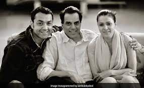 Dharmendra is an indian film actor, producer and politician. How Adorable Is This Pic Of Dharmendra With Son Bobby Deol And Daughter In Law Tanya