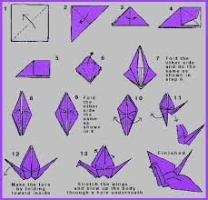 Fold the left and right edges into the middle. Paper Crane Mobile Origami Paper Crane Origami Patterns Origami Swan