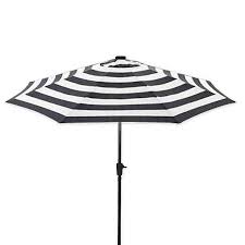 Black And White Outdoor Umbrella With Lights Pin On Backyard