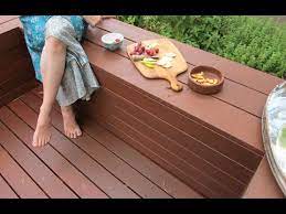 The timbers must be parallel and the diagonal measurements must be equal. How To Build A Diy Deck With Bench Seats Youtube