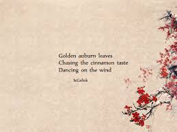 Haiku Poem On Autumn Poetry Cinnamon Wind Dancing Ig Geluk Is Poetry