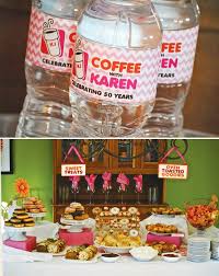 Theme 50th Birthday Party Ideas For Husband Dunkin Donuts Party Theme 50th Birthday Hostess With The Mostess Donut Party 50th Birthday Party Donut Birthday Parties