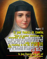 August 12: ST. JANE FRANCES DE CHANTAL, PRAY FOR US! WHO WAS SHE? Read in  https://catholicsstrivingforholiness.org/august-12-st-jane-frances-de-chantal-foundress-of-the-order-of-visitation-learn-how-to-forgive-the-martyrdom-of-love/  #StJaneFrancesdeChantal