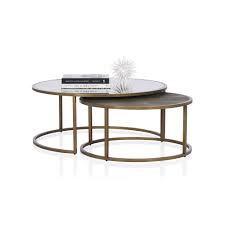 Knox Round Nesting Coffee Tables Set Of 2 In 2020 Coffee Table Nesting Coffee Tables Round Coffee Table Living Room