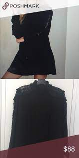 Hp Endless Rose Black Dress With Lace Size S Dresses Black Dress Lace Dress