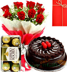 Check spelling or type a new query. Send Order Happy Birthday Combogift Red Roses Bouquet Chocolate Cake Ferrero Rochher Chocolate Box With Card Online Delivery Indianflowercakengifts Com