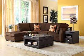 Wieso brauchen sie ein braunes sofa zu hause? Farbe Braun Kombinieren Gelb Wandfarbe Wirkung Brown Interior Dark Brown Couch Living Room Brown Sofa Living Room Brown Living Room Decor