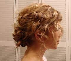 Curly Messy Low Bun Hair Hair Styles Short Hair Updo