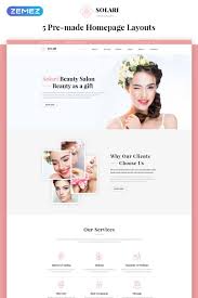 Solari Beauty Salon Html5 Website Template Salon Beauty Solari Template Website Beauty Salon Salon Website Spa Website