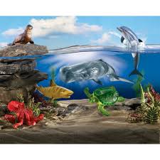 After looking at the ocean sensory bottle, christina named the animals and matched them to the cards. Jumbo Ocean Animals Set Of 6