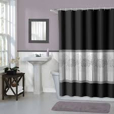 Hometrends Home Trends Timber Fabric Shower Curtain 70 Inches X 72 Inches Black Black 70in X 72in Fabric Shower Curtains Home Trends Curtains