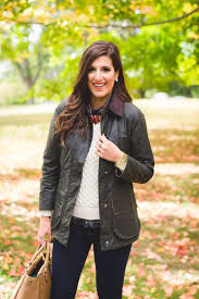 Barbour Wax Jacket A Southern Drawl Schicke Herbstmode Preppy Mode London Outfit