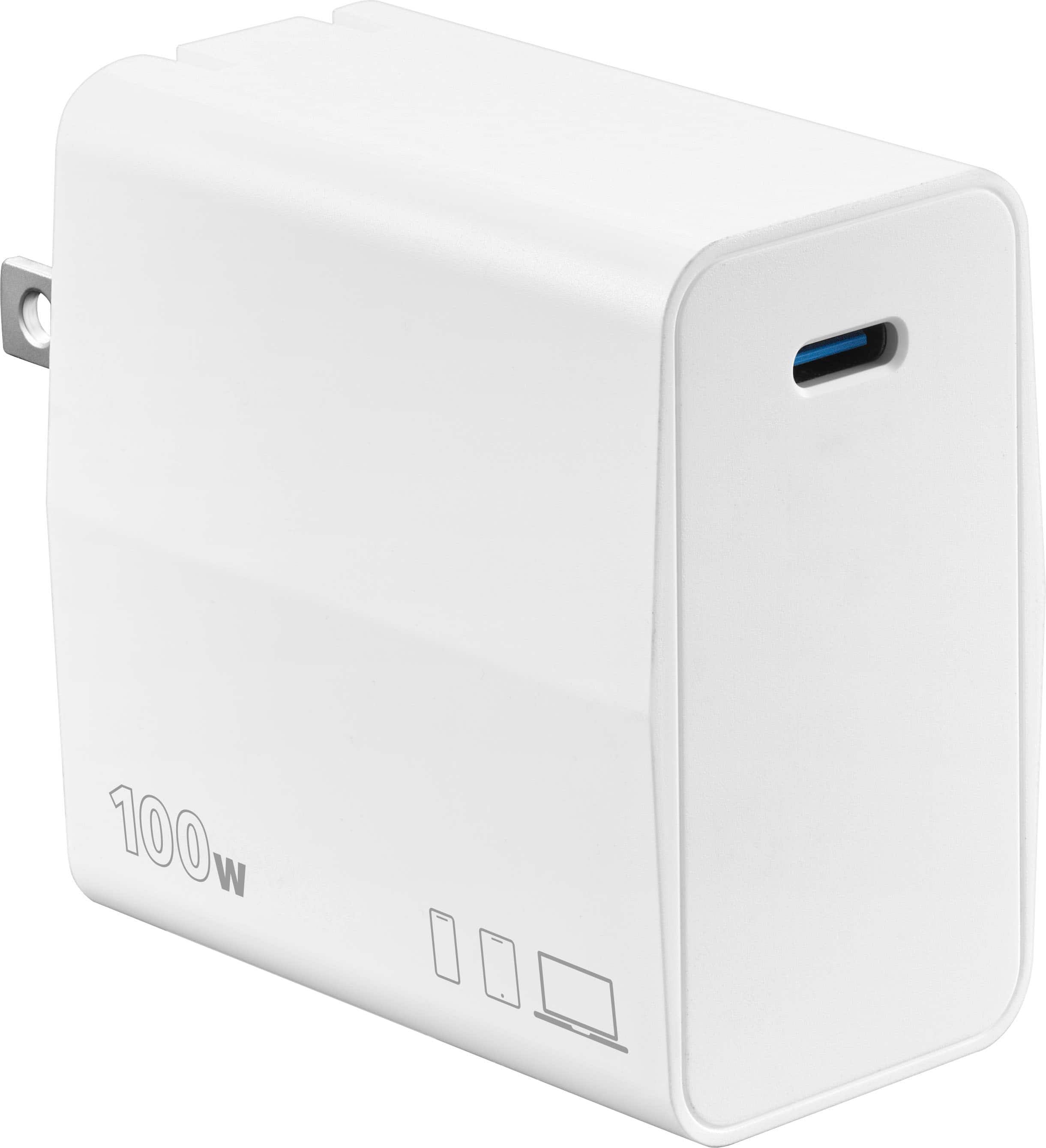 Insignia 100W USB-C GaN Wall Charger for MacBook Pro, MacBook Air, iPads, Galaxy tablets, and other USB-C laptops and Devices