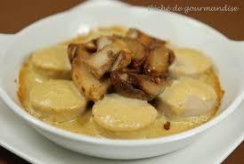 Cassolettes De Cepes Et Boudins Blancs Sauce Foie Gras Peche De Gourmandise Recette Boudin Blanc Recettes De Cuisine Alimentation