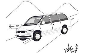 Mountain Van Minibus Tours Coloring Page Van Cool Vans Coloring Pages