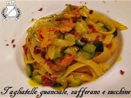 Si fa presto… a dire pasta! Tagliatelle Con Guanciale Zafferano E Zucchine Gran Consiglio Della Forchetta