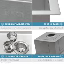 Maybe you would like to learn more about one of these? 15 X 20 Inch Workstation Drop In Topmount Bar Prep Rv Sink 16 Gauge Stainless Steel Ruvati Usa