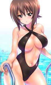 kamogawa tanuki, girls und panzer, nishizumi maho, 1girl, artist name -  Anime R34