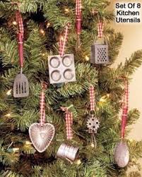 Miniature Kitchen Utensils Christmas Tree Ornaments Set Of 8 Ornaments By Lakes Country Christmas Decorations Mini Christmas Tree Gingerbread Christmas Decor